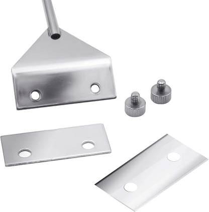 Aquarium Fish Tank Tools Kit Stainless Steel Algae Cleaning Scraper Razor Cleaner with 10 Pcs Blades (26 Inch)