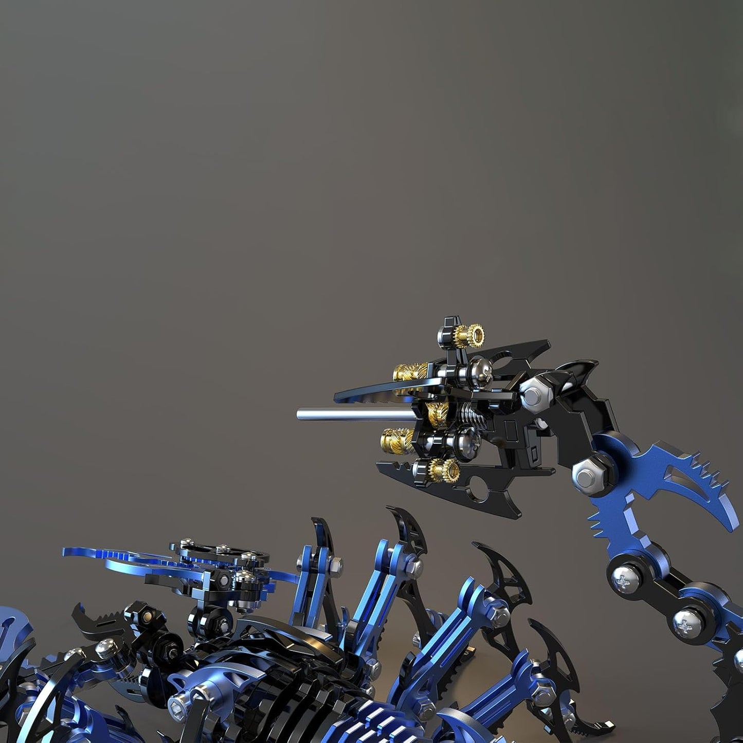 Scorpion 3D Metal Puzzles Kits for Adults Teens – 454 Pcs – Mechanical Assembly Models – 4 Hours to Build – Ideal for Gifts and Decorations (Blue and Black)
