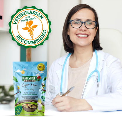 Parrot Food - Parakeet & Cockatiel Food - Cooks in 3-15 min with Natural & Organic Grains, Legumes, Healthy Fruits, Vegetables & Spices