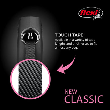 FLEXI® Classic Tape Retractable Dog Leash. Chosen for real quality, fits naturally into modern pet