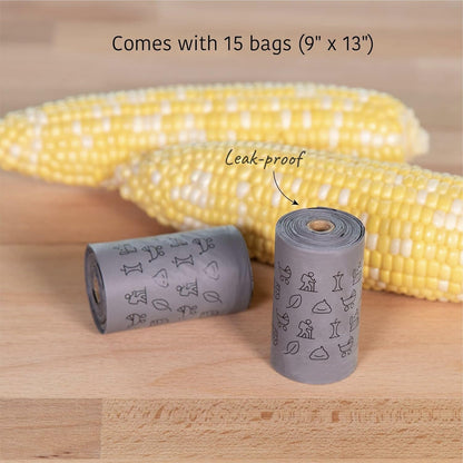 SVD.PET Dog Poop Bag Dispenser, Retractable Waste Bag Fits Any Dog Leash, Leak-proof Waste Bags, Poop Bag Holder, Doggy Walking Accessory (Misty Jade)