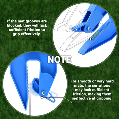 Pair of Mat Grippers for Horse Stall Mat, Effortless Mat Movers Tool, Stall Mat Puller for Horse Mat, Rubber Gym Mat & Trailer Mat