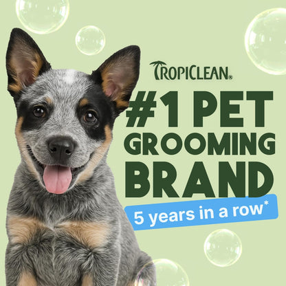 TropiClean Gentle Puppy Shampoo, Dog Shampoo for Allergies & Sensitive Skin, Made in USA, Gentle Coconut Scent, Safe for Cats & Kittens, 20oz