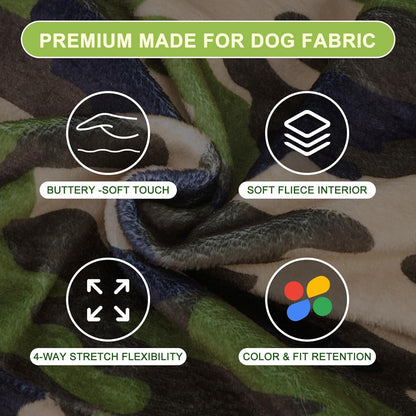 BEAUTYZOO Dog Hoodie for Small Medium Dogs Puppy, Soft Fleece Dog Sweater Cold Weather Coats with Pocket, Pet Outfits Hooded Sweatshirt Chihuahua Cat Jacket Clothing Warm Camo French Bulldog Clothes