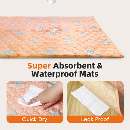 PJYuCien Washable Pee Pads for Dogs 1 Pack, 67" x 26" Octagonal Reusable Pee Pads for Dogs, Leak-Proof Pet Training Pads, Puppy Pads for Non-Slip, Designed for 24/30/36/42'' Width 8 Panels Pen