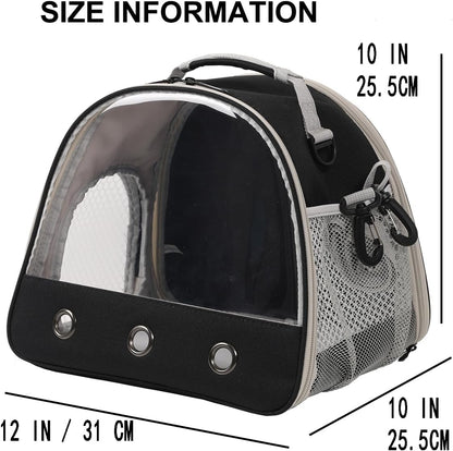 Small Animal Travel Carrier with Absorbent Pad Set, Pee Pad with Leak-Proof Quick-Dry Design for Guinea Pig,Portable Bearded Dragon Bag for Sugar Glider,Hedgehog,Rat,Bunny,Rat,Outdoor Used