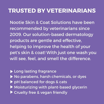 Nootie - Pet Shampoo for Sensitive Skin - Revitalizes Dry Skin & Coat - Natural Ingredients - Gentle Dog Shampoo - Cleans & Conditions