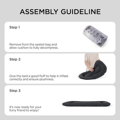 Bedsure Washable Dog Crate Pad for Extra Large Dogs, Anti-Slip Puppy Kennel Dog Bed for Crate - Ultra Soft Fleece Flat Thin Pet Mat (Not Chew Proof), Grey XXL 47"x29"