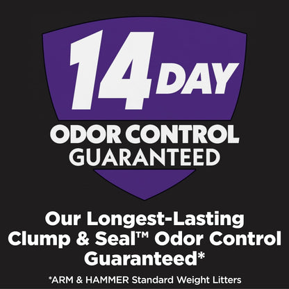 ARM & HAMMER Clump & Seal SLIDE Platinum Multi-Cat Clumping Litter, Easy Clean, Superior Odor Control, 18 Lbs