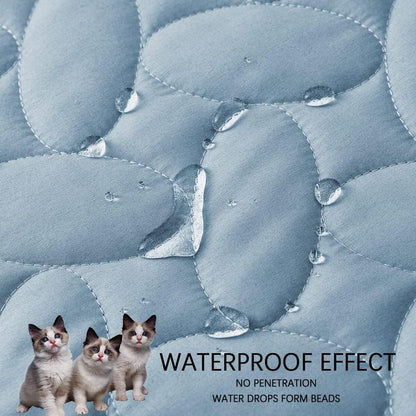 Ameritex Pet Bed Cover Dog Bed Blanket for Sofa and Furniture Waterproof New Pattern Design (40x50 Inch, Light Blue)