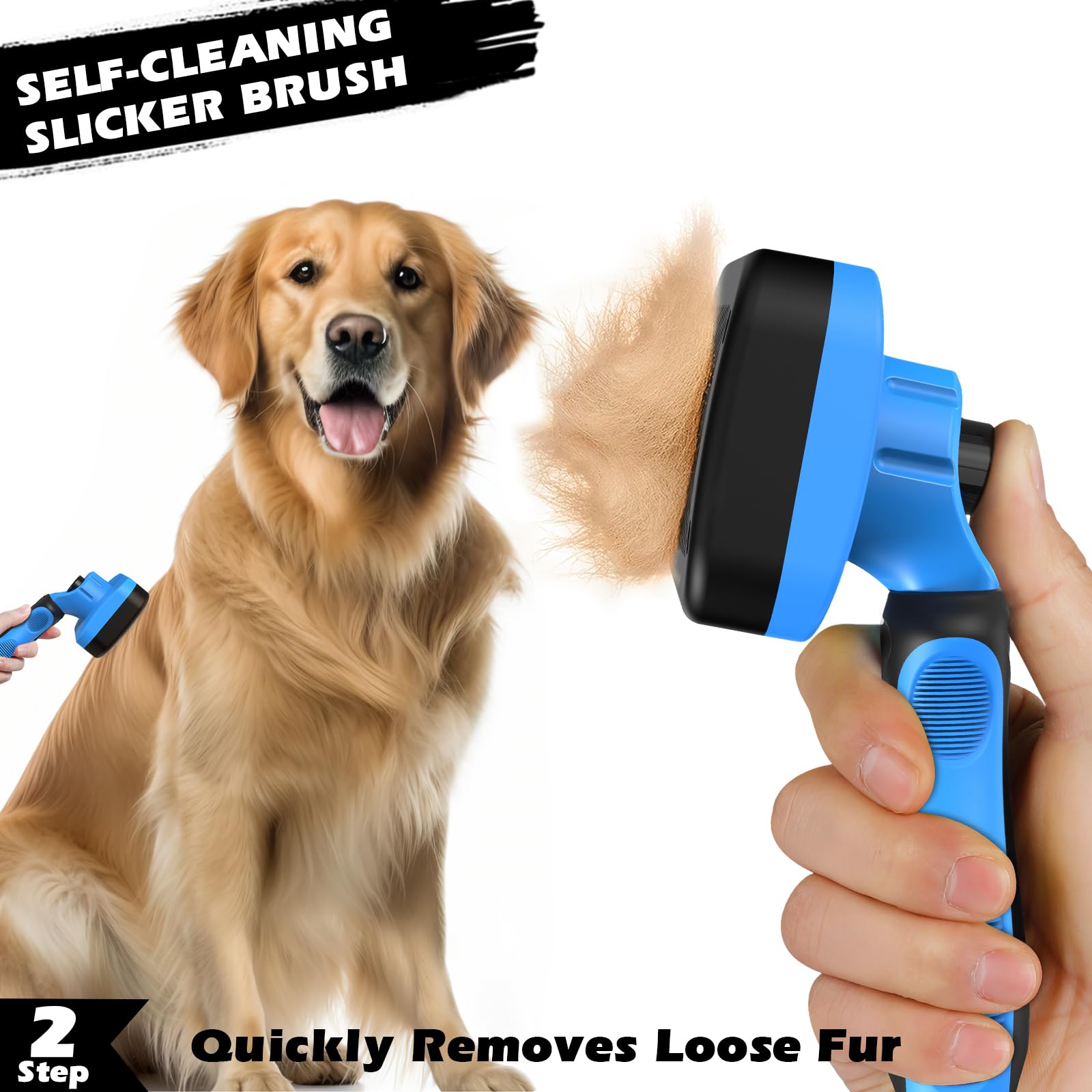 Professional 3PCS Self Cleaning Slicker Brush & Pet. Chosen for real quality, fits naturally into