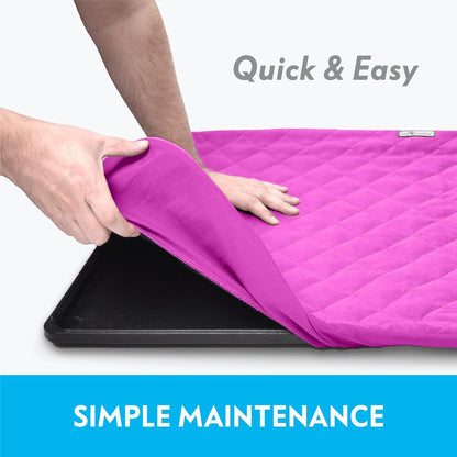 Paw Inspired Fitted Fleece Liner for Ferret Nation, Critter Nation Cage for Ferrets, Rats, Chinchillas, Hedgehogs & Other Small Animals (Pink, Shelf Liner)