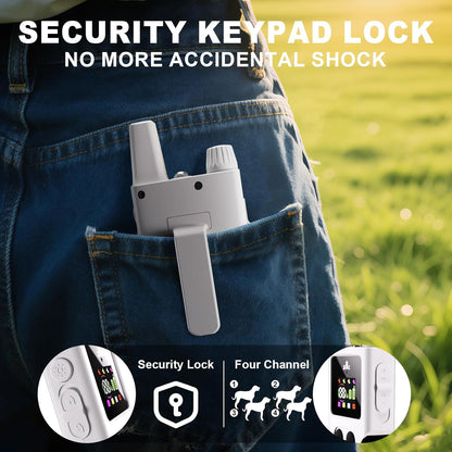 Dog Training Collar with Remote 4200FT 3 Dogs - Shock Collar for Barking Control, 4 Modes(Beep/Vibe/Static), IPX7 Waterproof for Swimming, 30-Day Rechargeable Battery, Adjustable for Small to XL Dogs