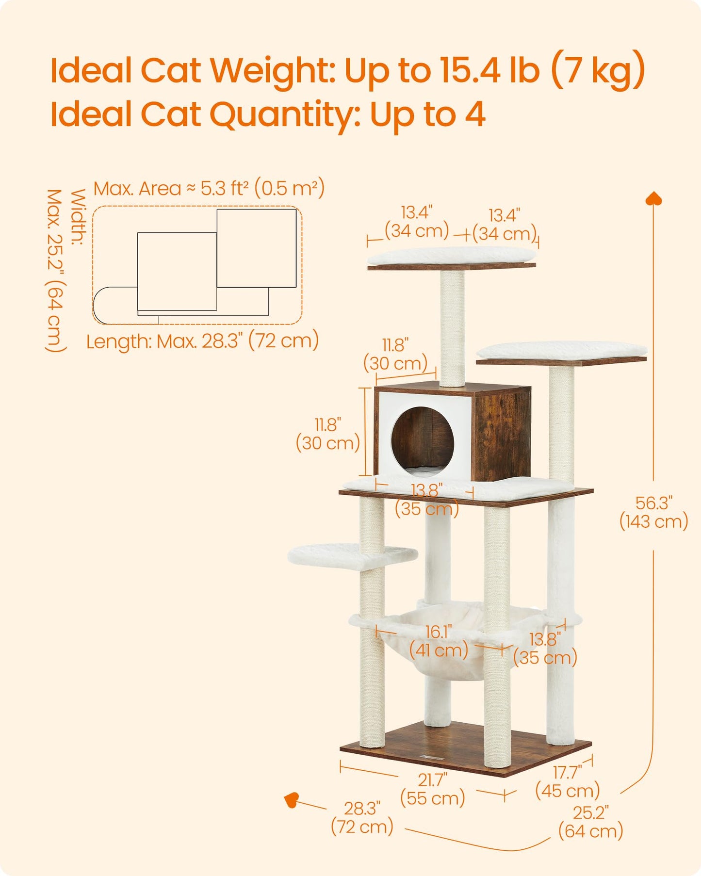 Feandrea Cat Tree. Chosen for real quality, fits naturally into modern pet homes.