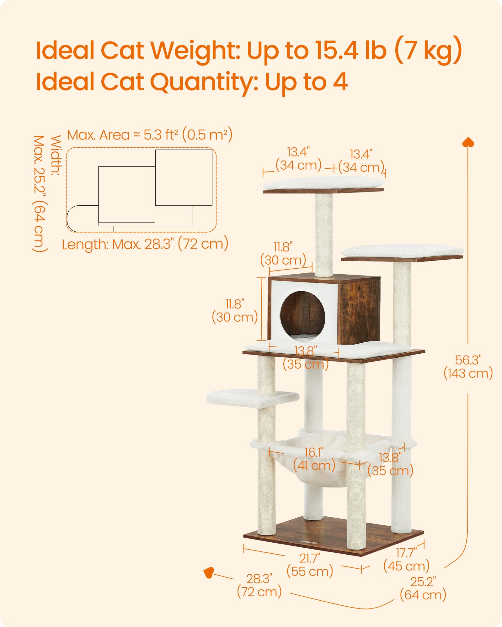 Feandrea Cat Tree. Chosen for real quality, fits naturally into modern pet homes.
