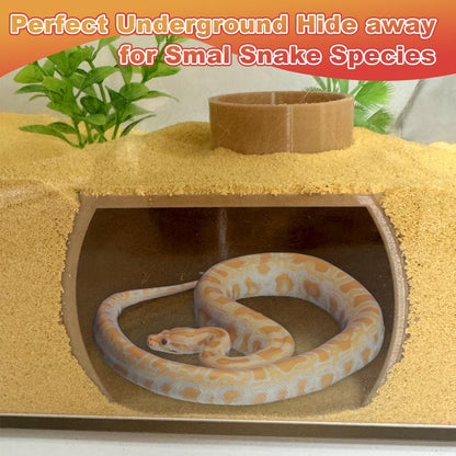 Bearded Dragon Underground Cave Hide - Bearded Dragon Tank Accessories, Reptile Tank Accessories, Leopard Gecko Tank Accessories, Reptile Habitat Tank Enrichment