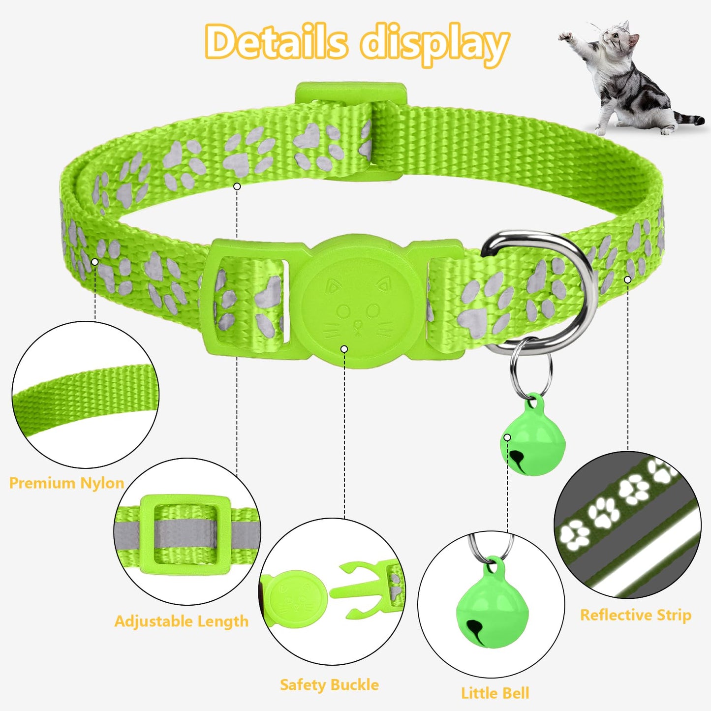 Taglory 2 Pack Reflective Breakaway Cat Collar with. Chosen for real quality, fits naturally into
