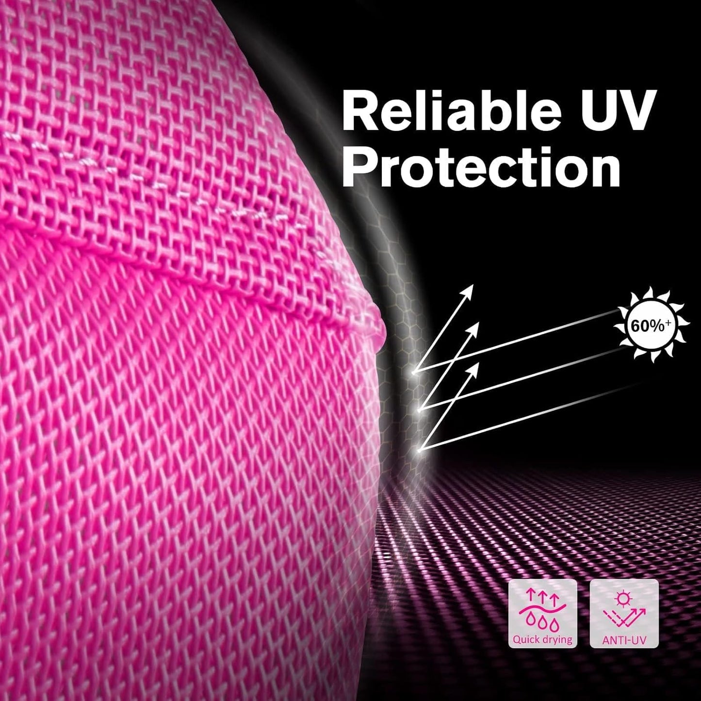 Harrison Howard UV-proof Multi-Function Fabrics Thick Fleece Padding Horse Fly Mask Half Face with Ears Magenta Horse Large