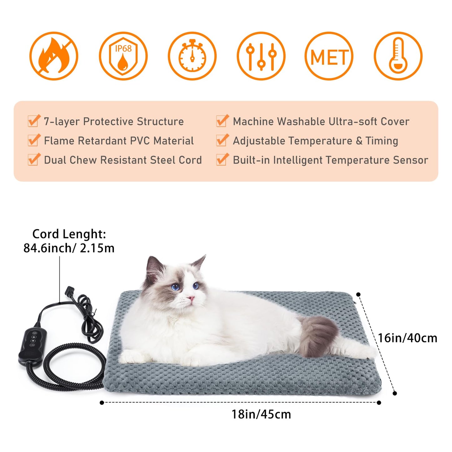 INVENHO Heated Cat Bed. Chosen for real quality, fits naturally into modern pet homes.