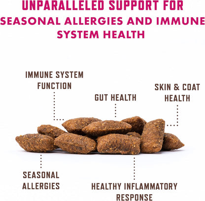 Rocco & Roxie Allergy Relief for Cats, Cat Supplements & Vitamins, Probiotics to Support Gut Health, Fish Oil for Skin, Sneezing and Itching from Seasonal Allergies, Tart Cherry Immune System Support