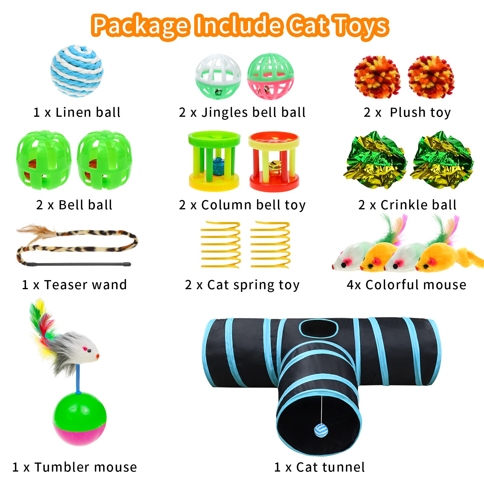 Malier Collapsible Cat Tunnels & Toys Set. Chosen for real quality, fits naturally into modern pet