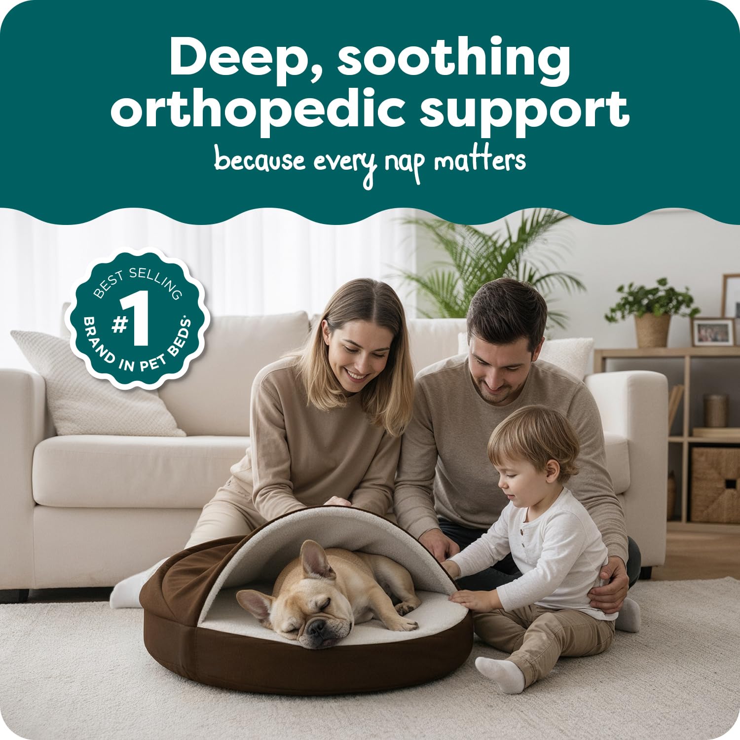 FurHaven Round Orthopedic Dog Bed for Medium Dogs. Chosen for real quality, fits naturally into