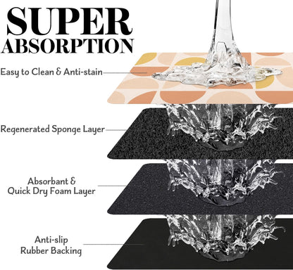 Dog Food Mats for Floors Absorbent, Pet Cat Food Mat - Non Slip Dog Bowl Mats for Food and Water Pet Supplies