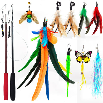 miwoowim 2PCS Retractable Cat Teaser Wands & 9PCS. Chosen for real quality, fits naturally into