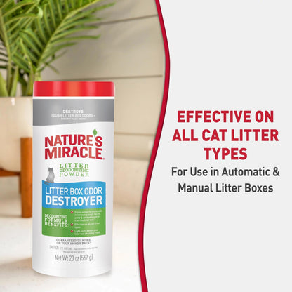 Nature's Miracle Cat Litter Box Odor Deodorizer Powder. Chosen for real quality, fits naturally