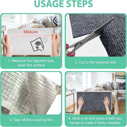 Cat Scratch Couch Furniture Protector, Adhesive Cat Scratch Pad Deterrent for Furniture, DIY Climbing Cat Scratcher Couch Protector from Cat Claws Scratching Indoor (Dark Grey 11.8"X39.4")