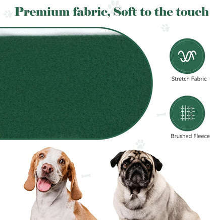 Dog Sweaters for Small Dogs Dog Hoodie Pet Sweater Solid Soft Brushed Fleece Pet Clothes Hoodie Sweatshirt with Pocket(Green-S)