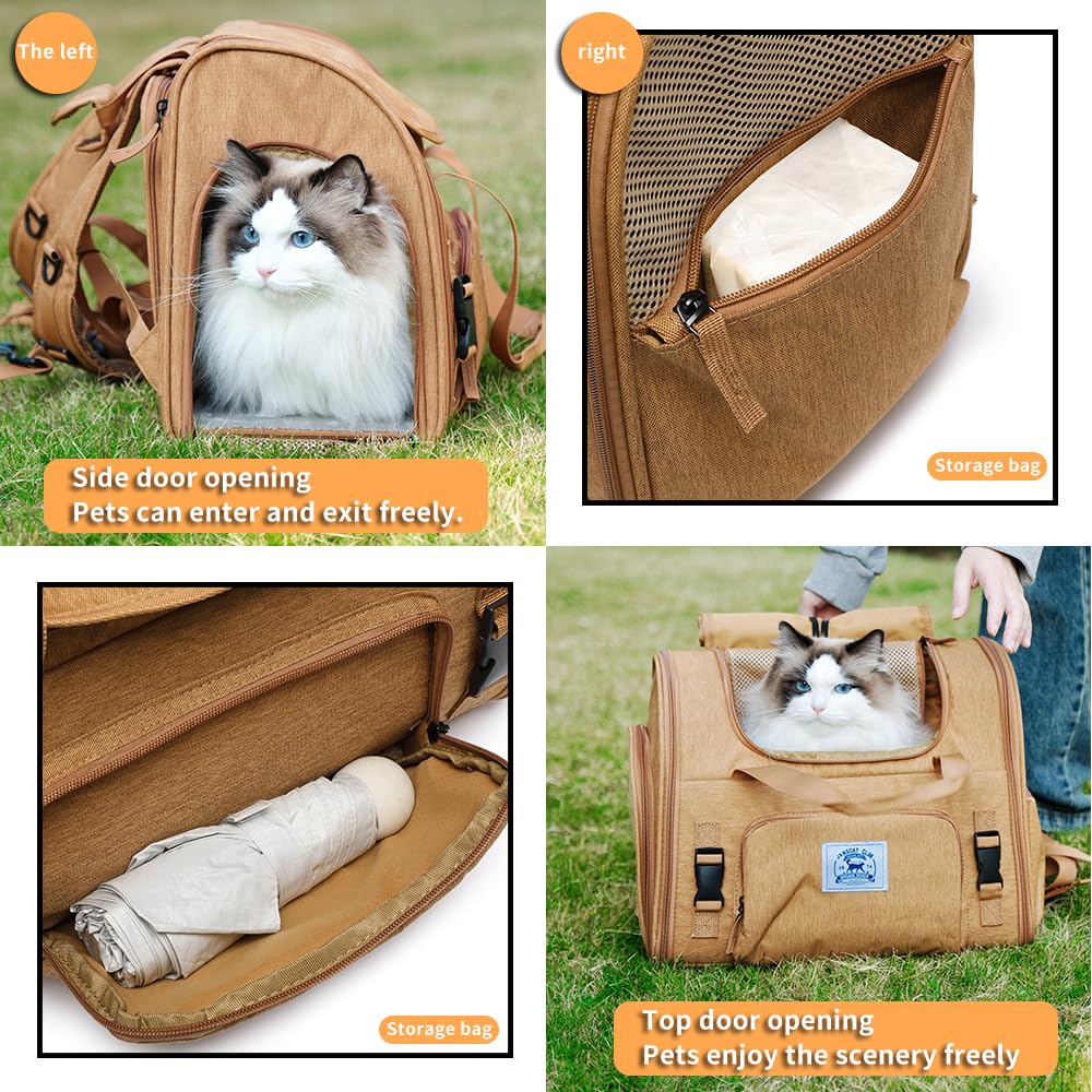 Pet Backpack Carrier for Small Dogs Medium Cats. Chosen for real quality, fits naturally into