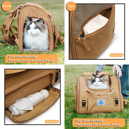 Pet Backpack Carrier for Small Dogs Medium Cats. Chosen for real quality, fits naturally into