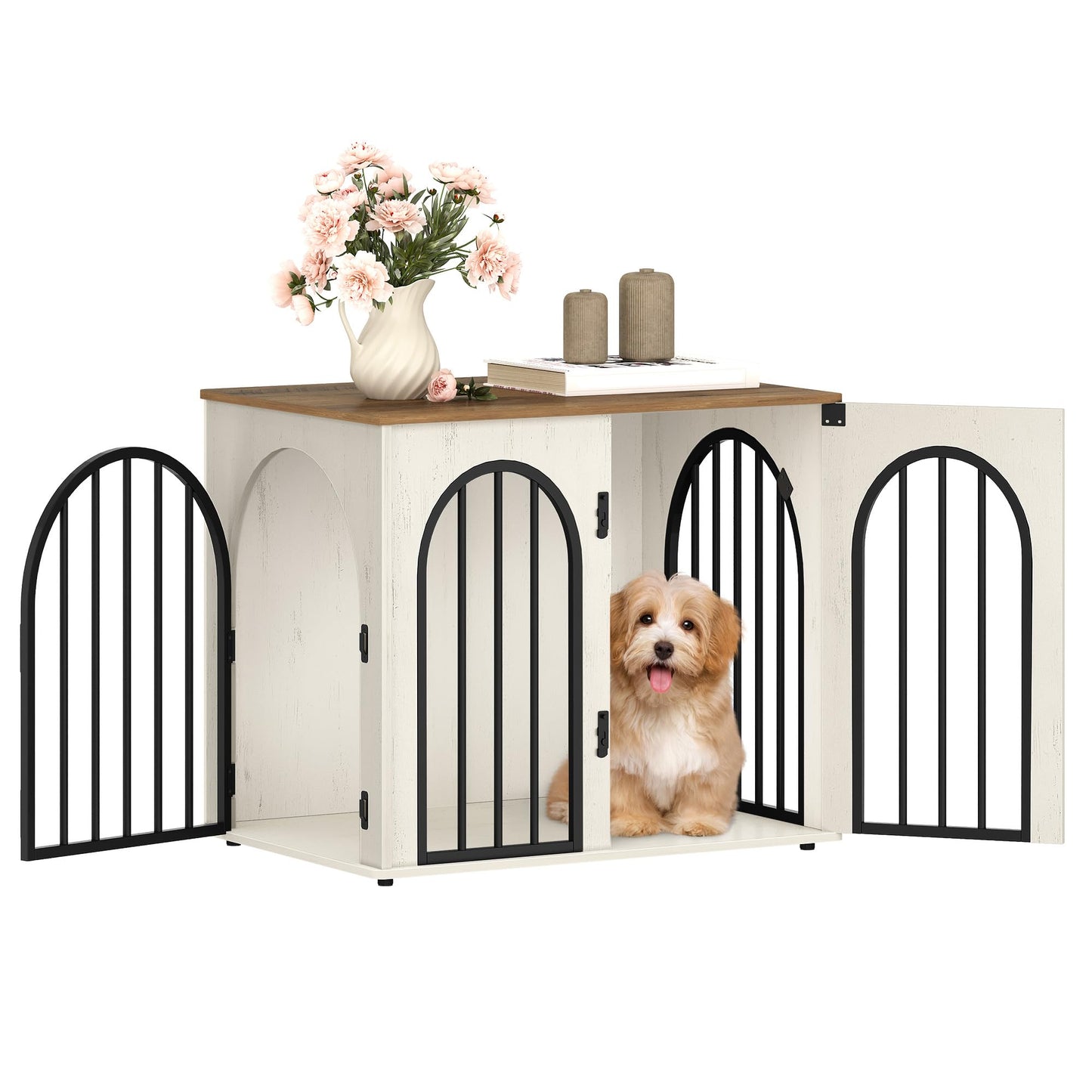 Hzuaneri 26.8'' Dog Crate Furniture. Chosen for real quality, fits naturally into modern pet homes.
