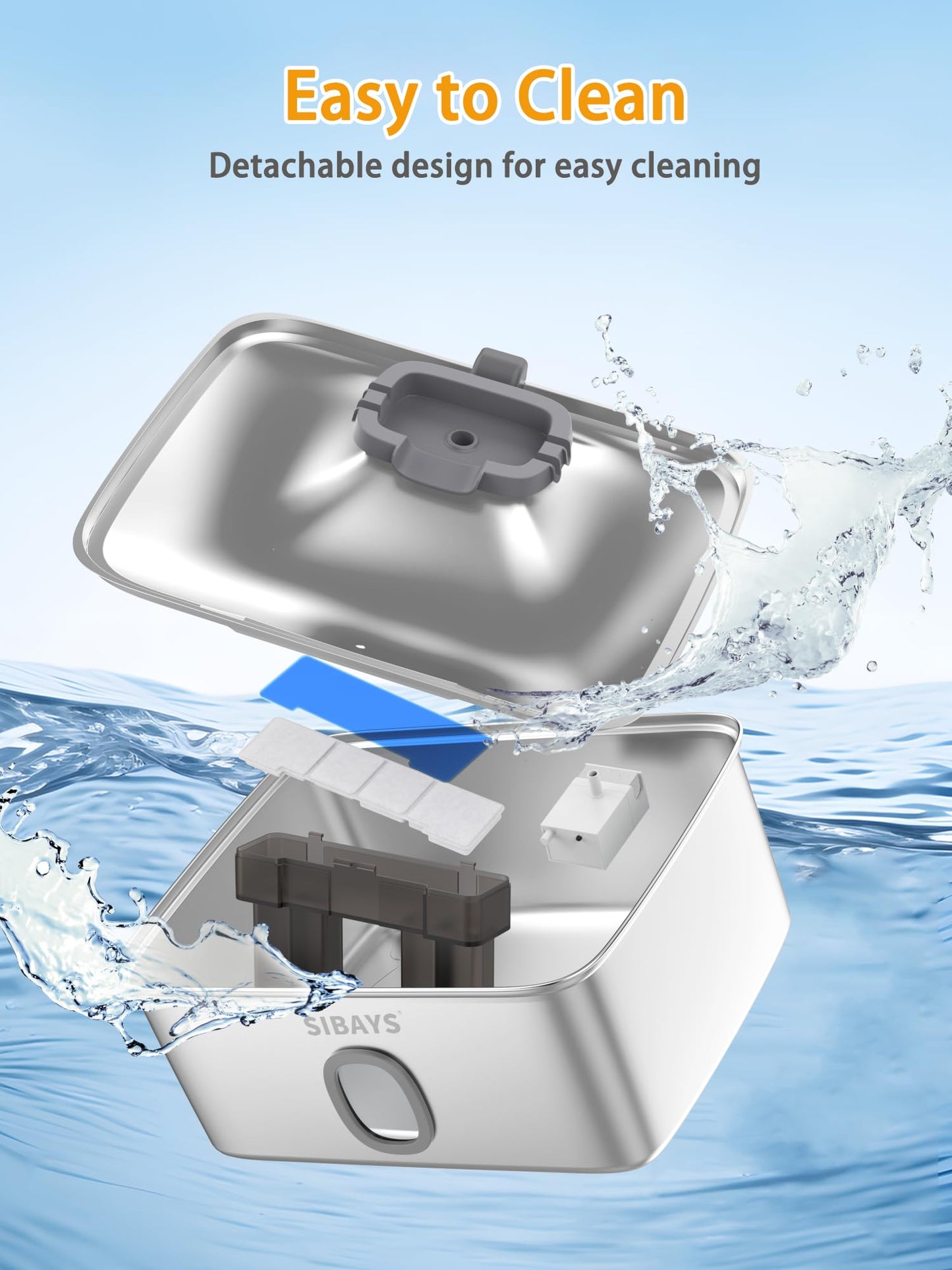 SIBAYS 4Gal/15L Large Dog Water Fountain. Chosen for real quality, fits naturally into modern pet
