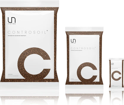 Ultum Nature Systems Controsoil - Freshwater Aqua Soil Substrate for Fish, Shrimp, Live Plant Propagation and Aquascaping - 6.8pH Low Ammonia, Volcanic Ash - Brown, Fine (10 Liter | 20LB)