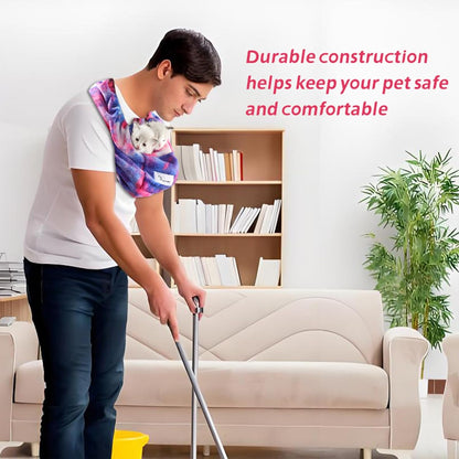 Small Animal Carrier – Hands-Free Pet Bonding Pouch for Small Pets Under 5 lbs, Bearded Dragon Carrier Sling, Guinea Pig Carrier for Sugar Glider, Chinchilla, Bird – Ferret Sling Carrier(Start Dream)