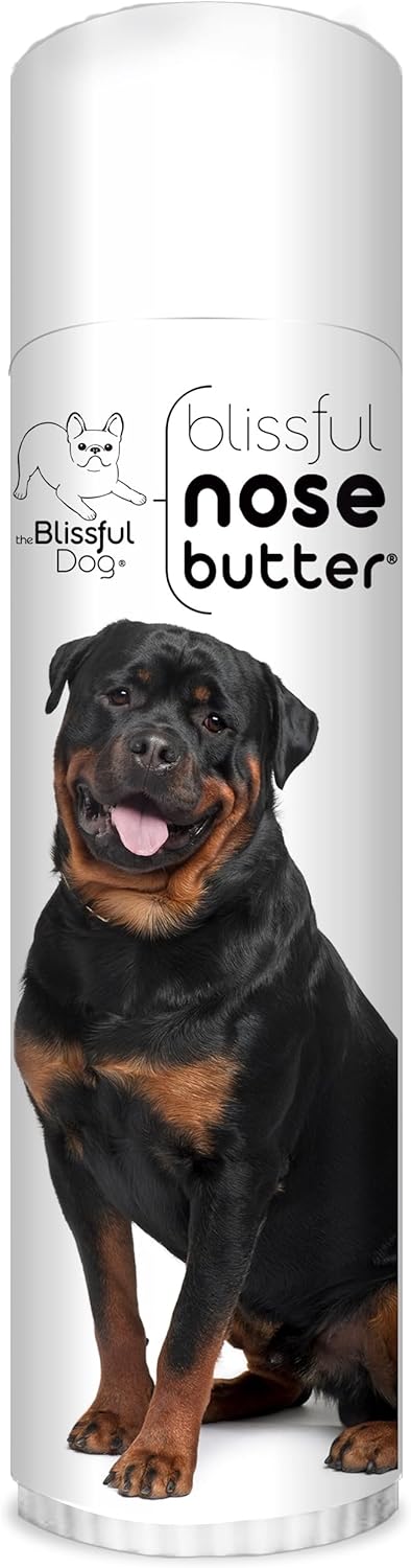 The Blissful Dog Rottweiler Nose Butter for Dry, Cracked Skin, Lick-Safe Dog Nose Balm with