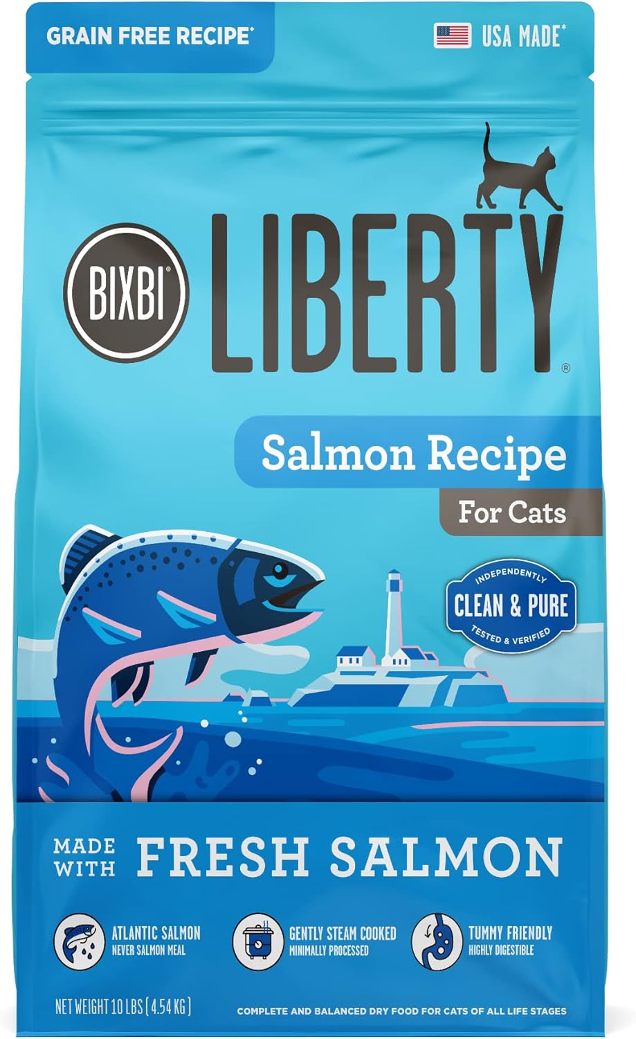 BIXBI Liberty Dry Food Salmon Recipe for Cats, 3lb