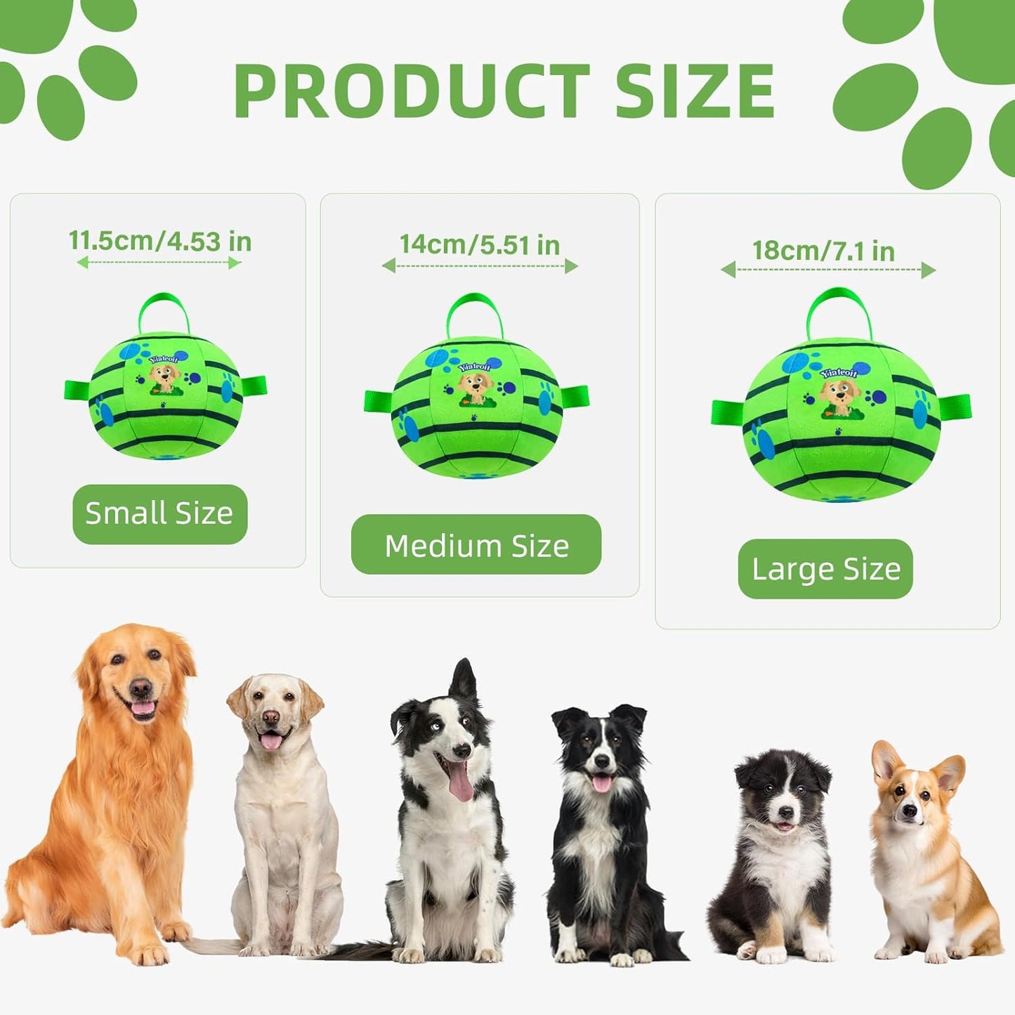 Interactive Dog Toys,Remote Control Dog Balls with Jumping, Rolling & Moving Functions - Includes a Vibrating Dog Ball and Durable Chew Fabric for Safe Play (7.1")