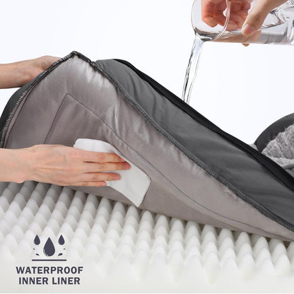 INVENHO Orthopedic Extra Large Dog Bed, XXL Waterproof Dog Sofa, Egg-Crate Foam Couch with Washable Removable Cover, Waterproof Lining and Nonskid Bottom