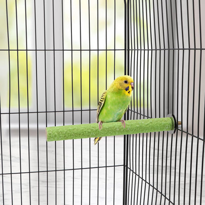 Hypeety Bird Cage Perch Stand Wooden Paw Grinding Toy Chew Toys for Bird Parrot Macaw African Greys Budgies Parakeet Cockatiels Conure Lovebird Cage Hanging Accessories Random Color (7in / 18cm)