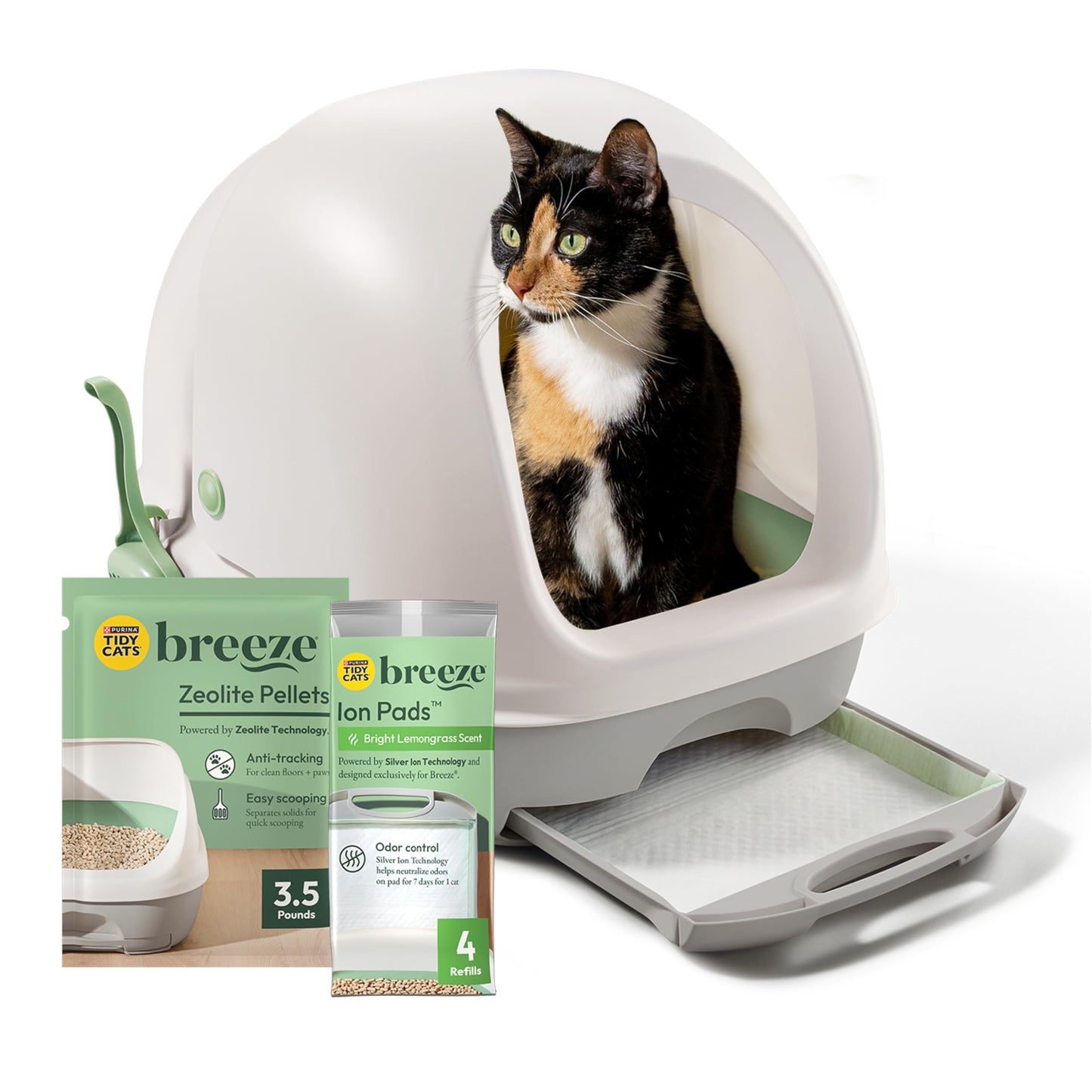 Purina Tidy Cats Breeze Covered Cat Litter Box System. Chosen for real quality, fits naturally into