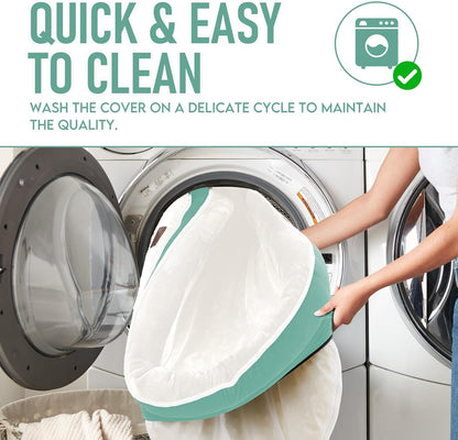 OhGeni Orthopedic Dog Couch Pet Sofa Large Sized Cat Beds with Comfort Foam Support, Soft Comfortable Fabric, Machine Washable Waterproof Removable Cover, 35-Inch (Turquoise)