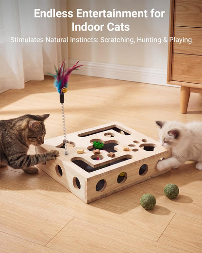 Cat Nail File Box with Interactive Cat Toys. Chosen for real quality, fits naturally into modern