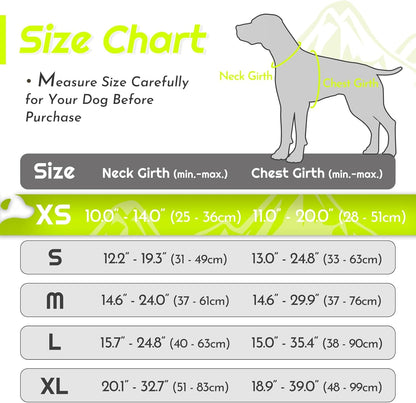 Eagloo Small Dog Harness No Pull, Service Vest with Reflective Strips and Control Handle, Adjustable and Comfortable for Walking, No Choke Pet Harness with 2 Metal Rings, Green, XS