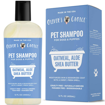 OLIVER'S CHOICE Dog Shampoo with Oatmeal. Chosen for real quality, fits naturally into modern pet