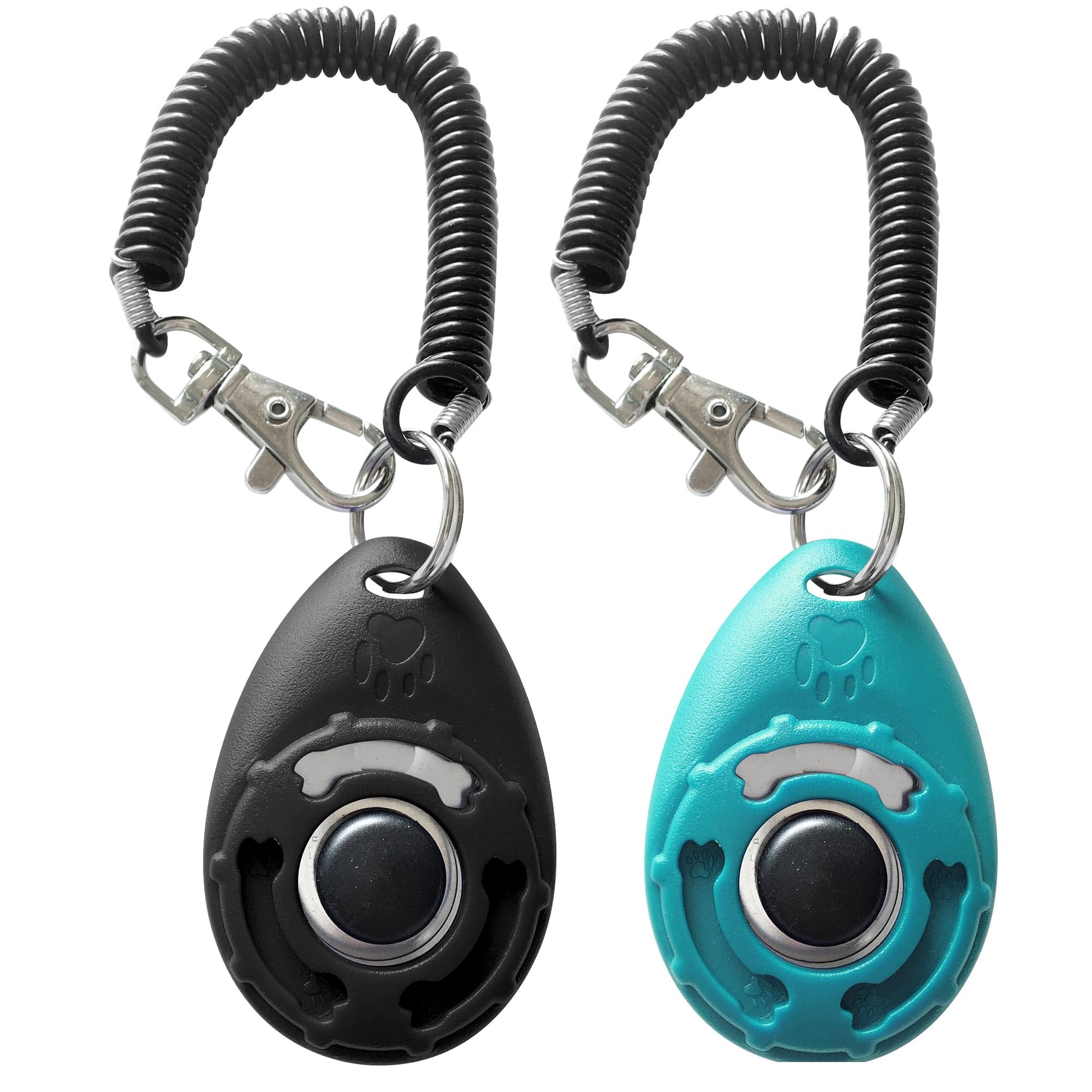 Dog Training Clicker with Sring Wrist and Keyring. Chosen for real quality, fits naturally into