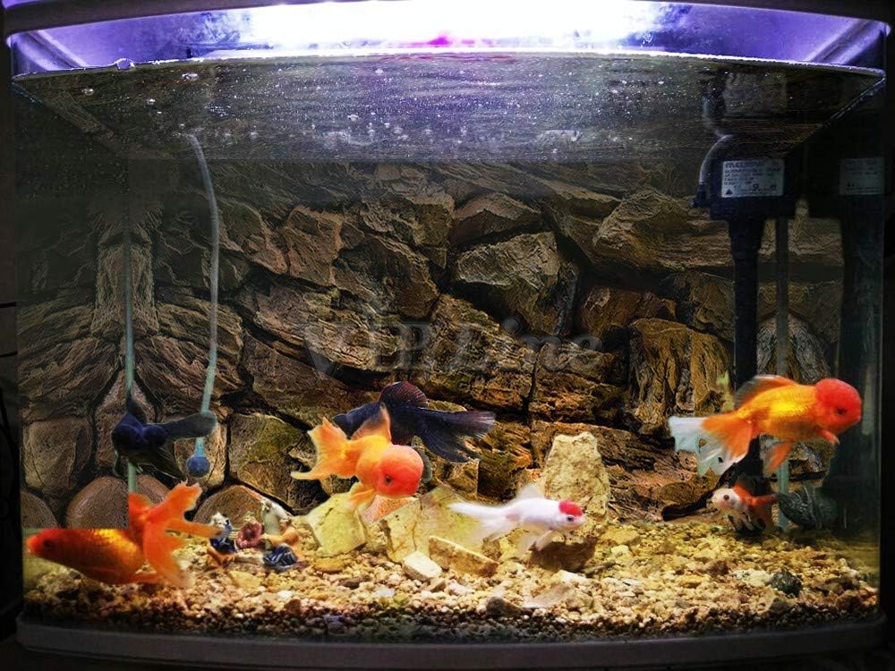 Rock Wall Aquarium Background Poster PVC Fish Tank Decor Landscape 24 36 48 72 (24" x 20"/ 61 x 51cm)