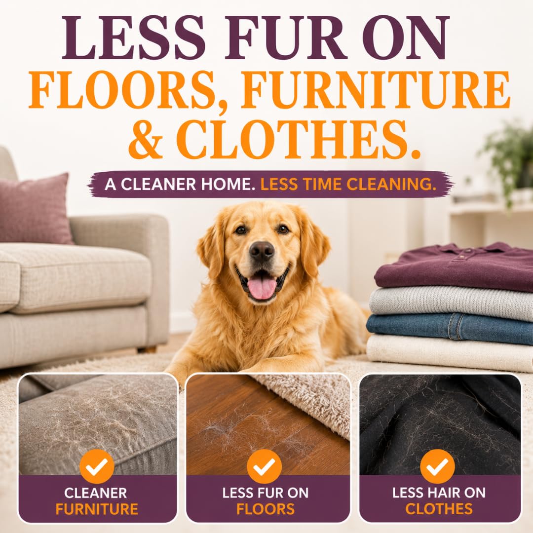 SleekEZ Dog Brush for Shedding | Patented Deshedding. Chosen for real quality, fits naturally into